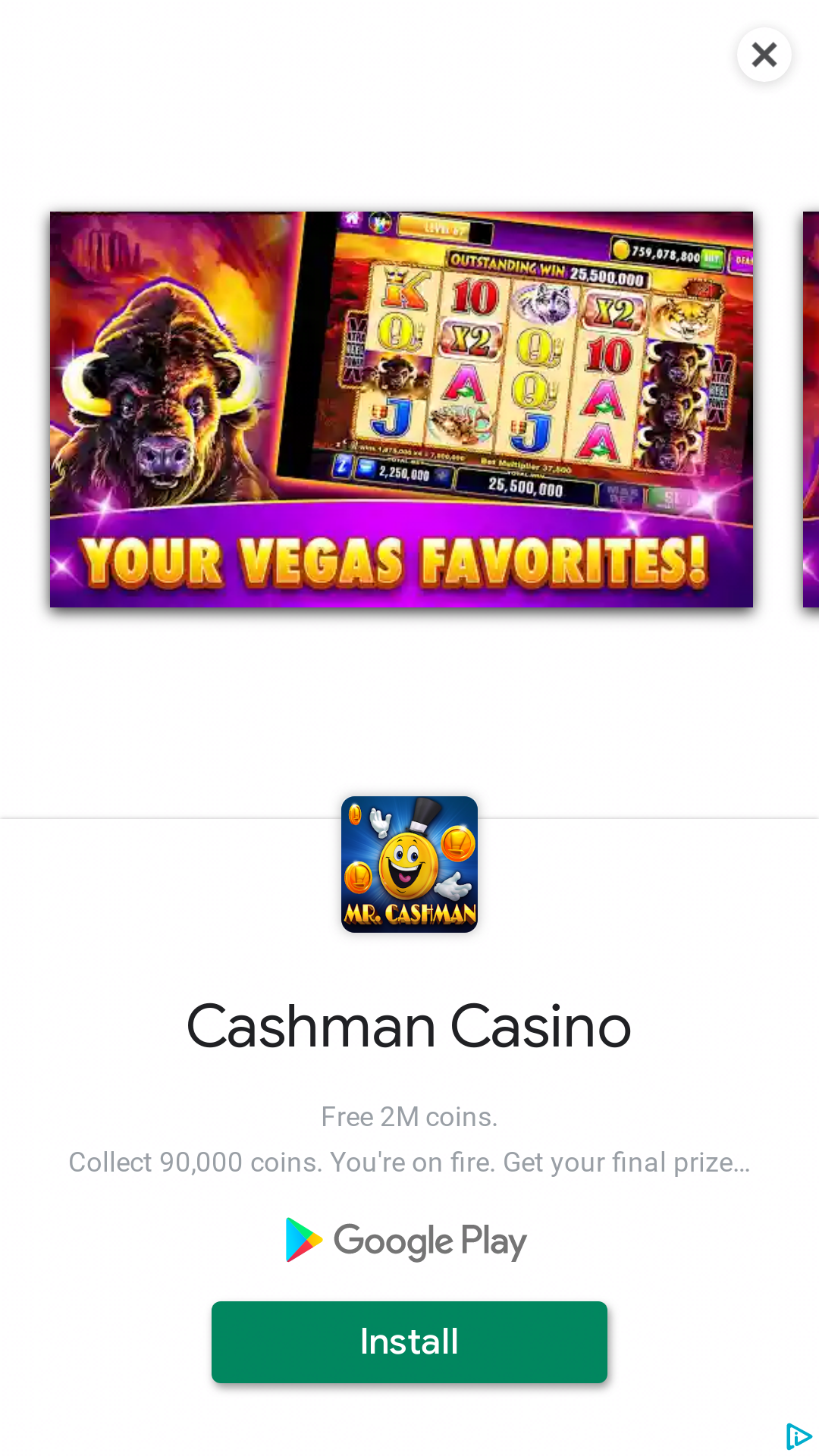 Cashman casino slot game